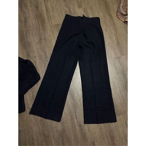 Vintage Military Wool USS Ranger Enlisted Top and Pants Navy Wool Wide Leg Sz 30 - Picture 8 of 15